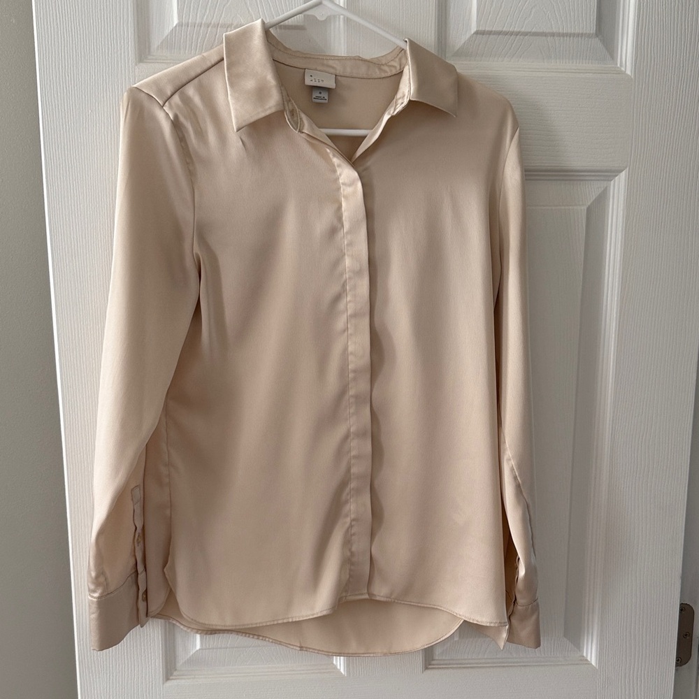 A New Day Cream Blouse
